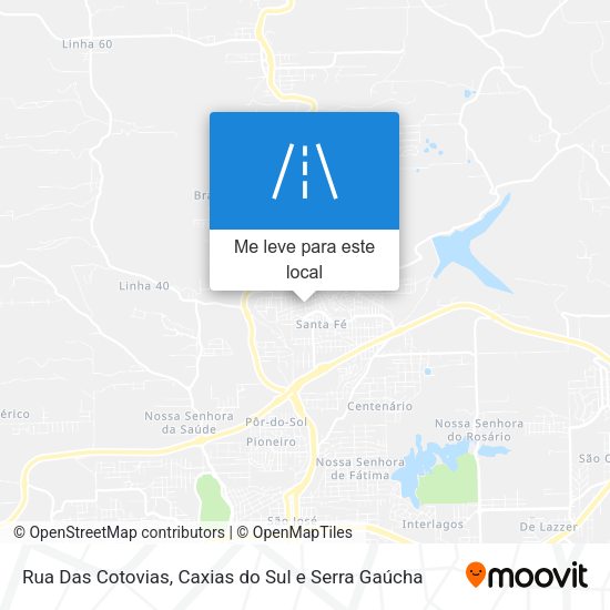 Rua Das Cotovias mapa