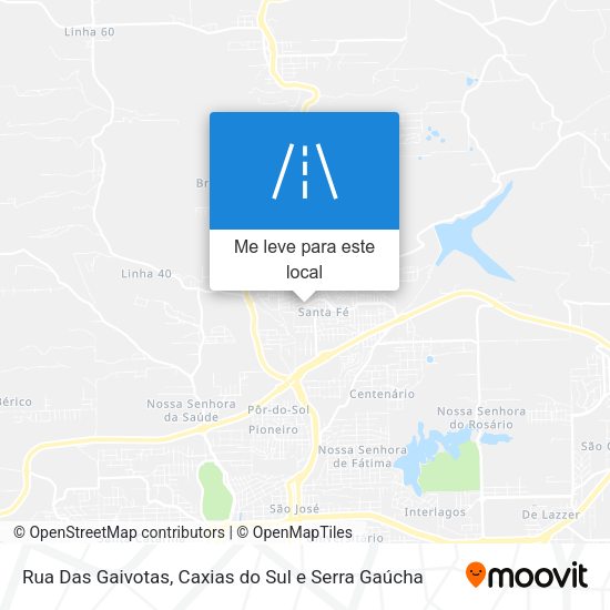 Rua Das Gaivotas mapa