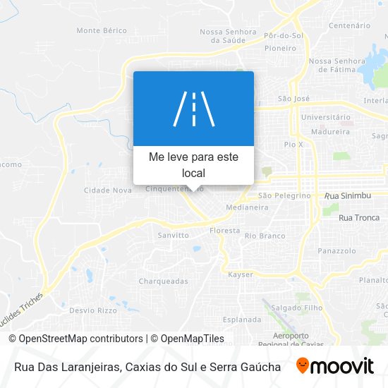 Rua Das Laranjeiras mapa