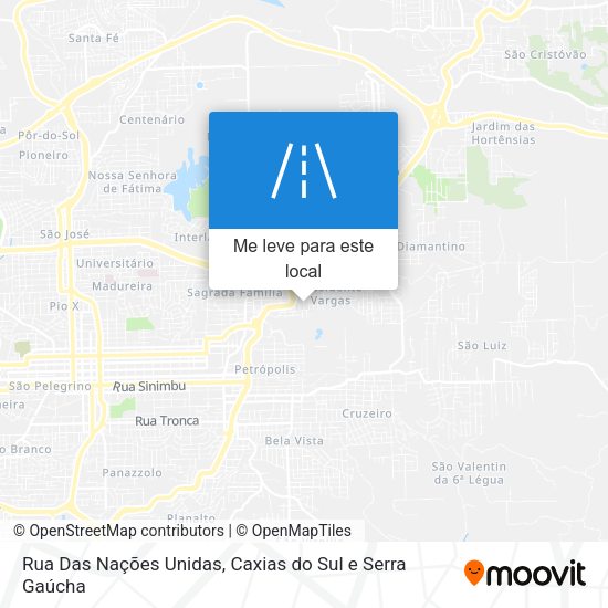 Rua Das Nações Unidas mapa