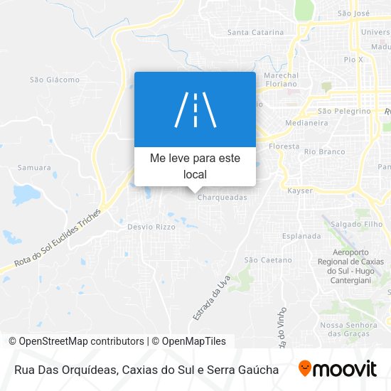 Rua Das Orquídeas mapa