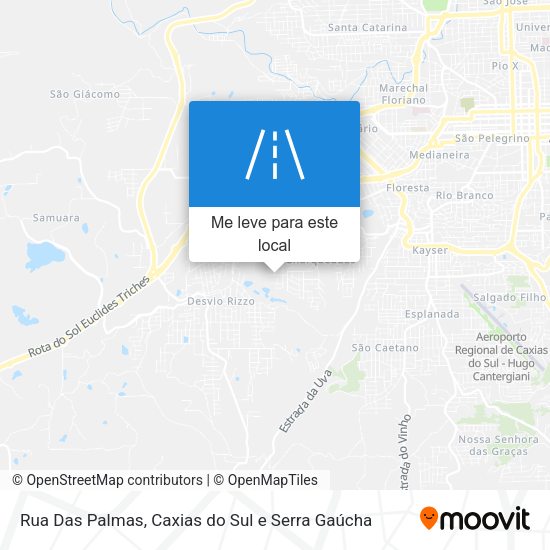 Rua Das Palmas mapa