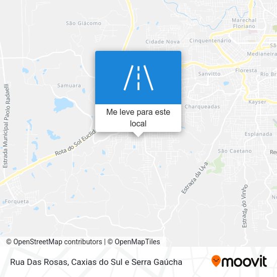 Rua Das Rosas mapa