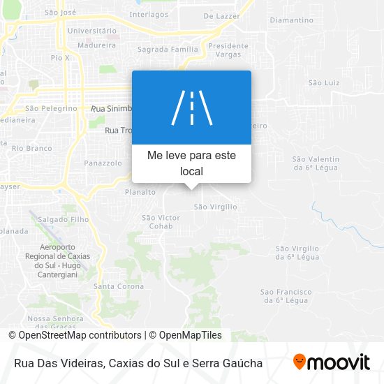 Rua Das Videiras mapa