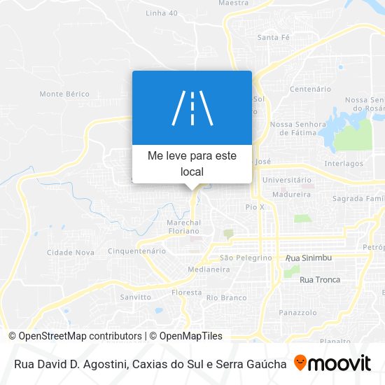 Rua David D. Agostini mapa
