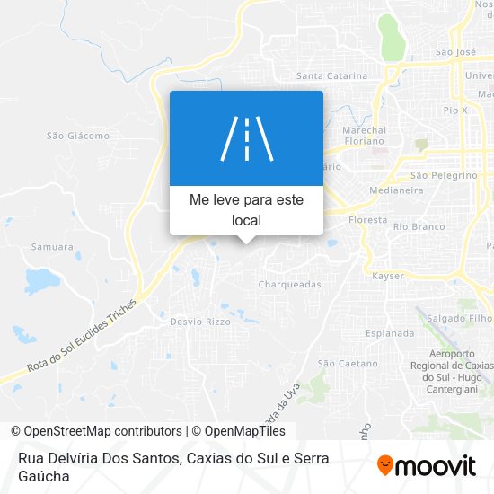 Rua Delvíria Dos Santos mapa