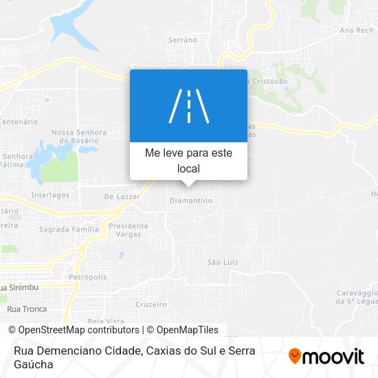 Rua Demenciano Cidade mapa