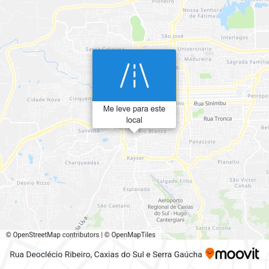 Rua Deoclécio Ribeiro mapa