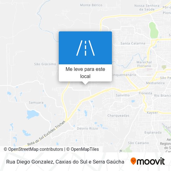 Rua Diego Gonzalez mapa