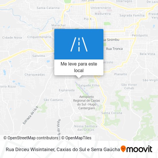 Rua Dirceu Wisintainer mapa