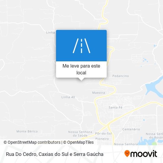 Rua Do Cedro mapa