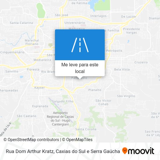 Rua Dom Arthur Kratz mapa