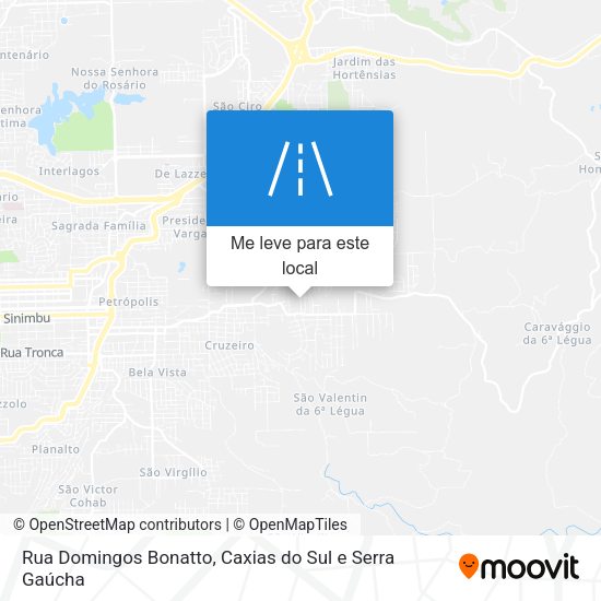 Rua Domingos Bonatto mapa