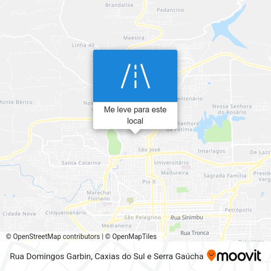 Rua Domingos Garbin mapa