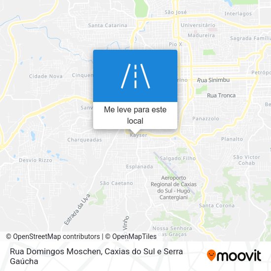 Rua Domingos Moschen mapa