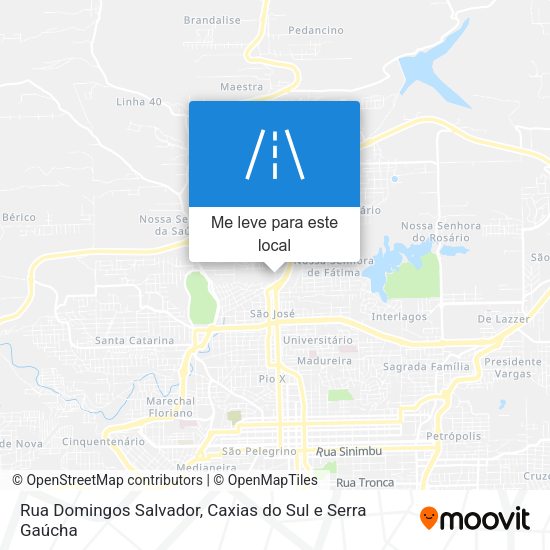 Rua Domingos Salvador mapa