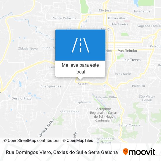 Rua Domingos Viero mapa