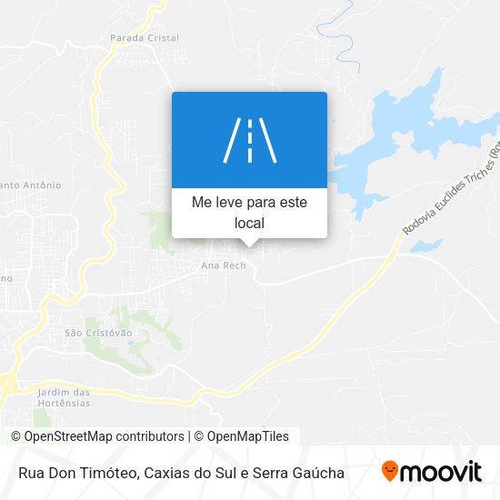 Rua Don Timóteo mapa