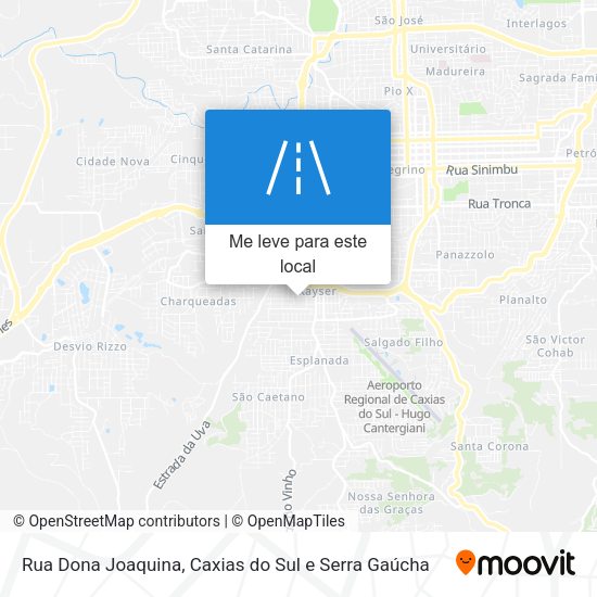 Rua Dona Joaquina mapa