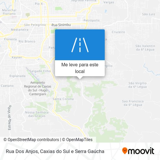 Rua Dos Anjos mapa