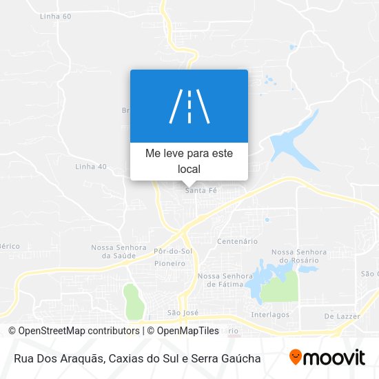 Rua Dos Araquãs mapa