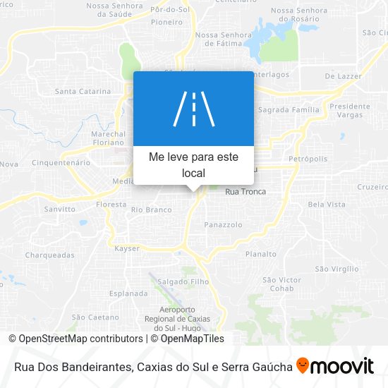 Rua Dos Bandeirantes mapa