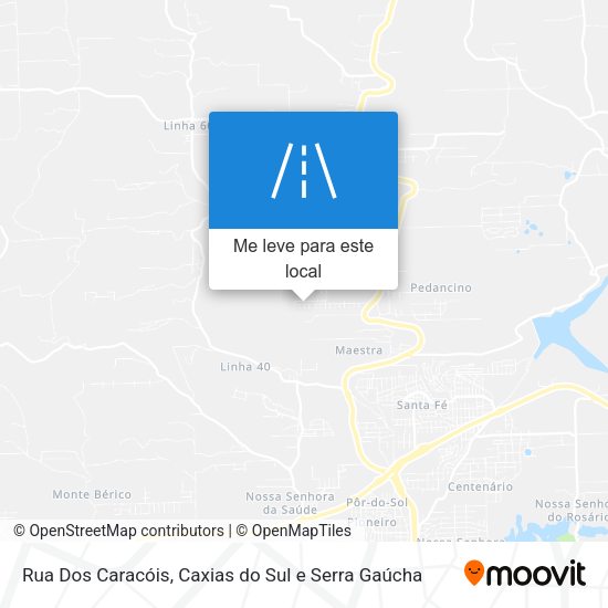 Rua Dos Caracóis mapa