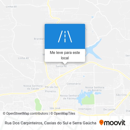 Rua Dos Carpinteiros mapa