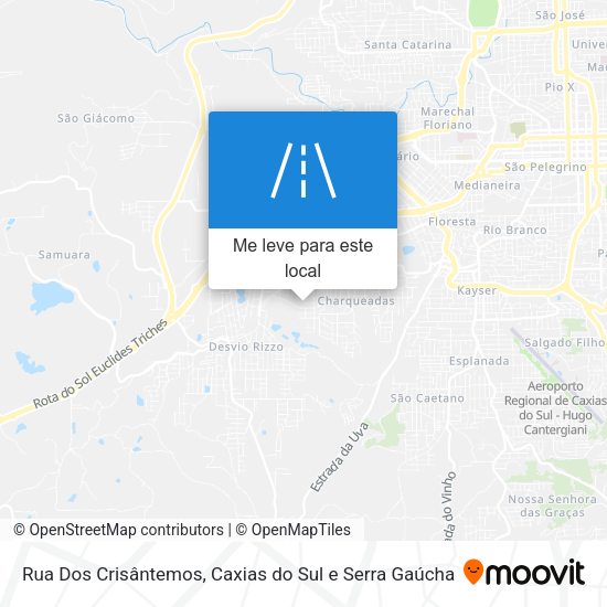 Rua Dos Crisântemos mapa