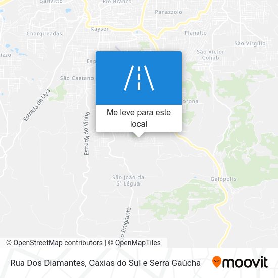 Rua Dos Diamantes mapa