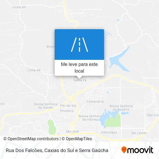 Rua Dos Falcões mapa