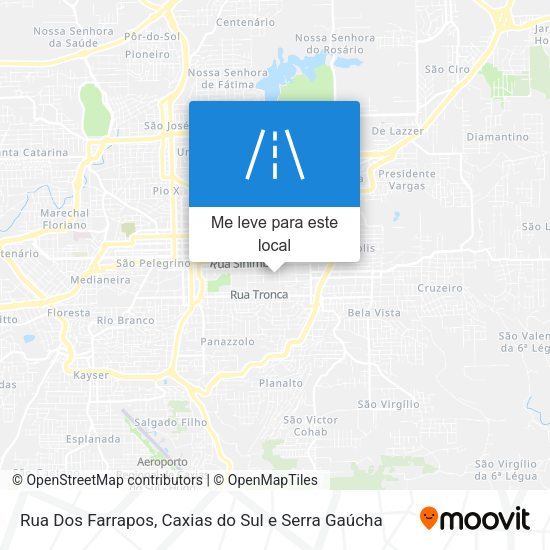 Rua Dos Farrapos mapa