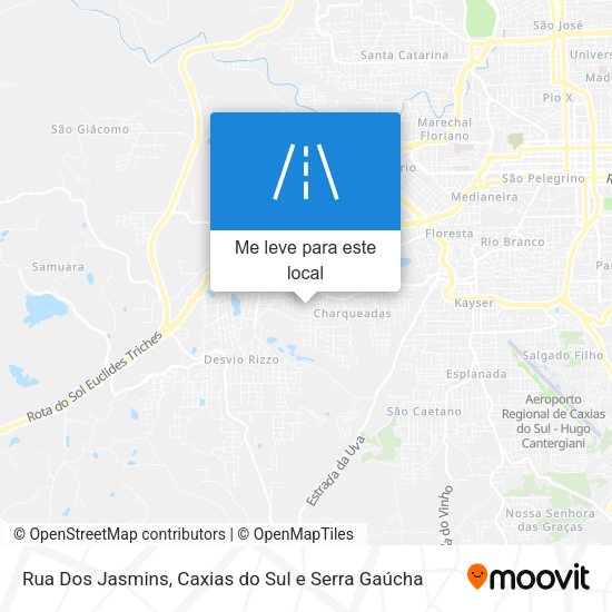 Rua Dos Jasmins mapa