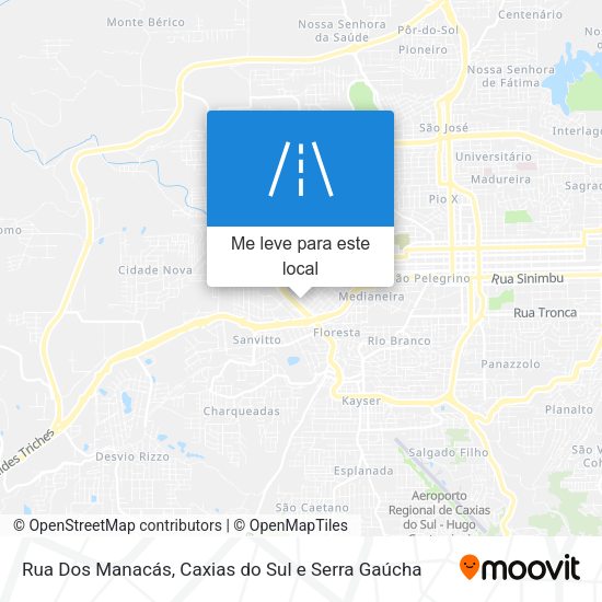 Rua Dos Manacás mapa