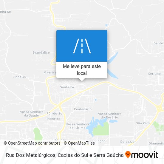 Rua Dos Metalúrgicos mapa