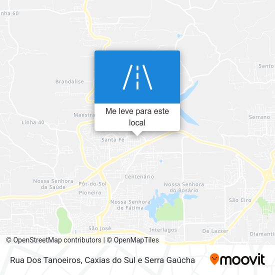 Rua Dos Tanoeiros mapa