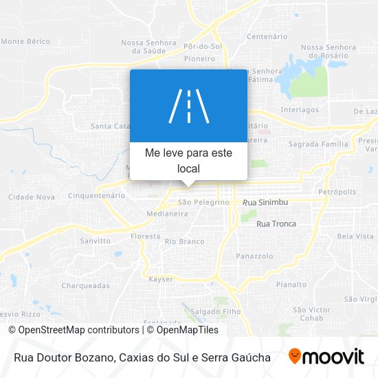Rua Doutor Bozano mapa