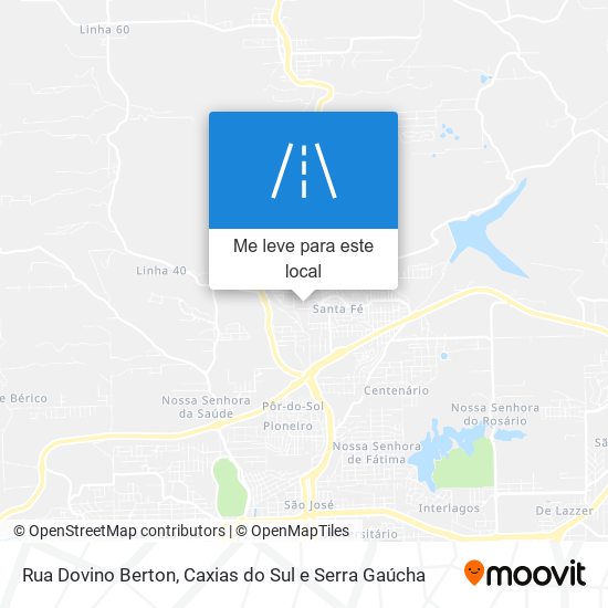 Rua Dovino Berton mapa