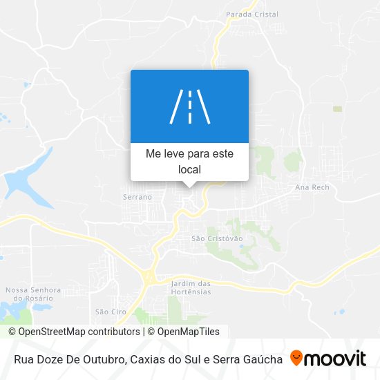 Rua Doze De Outubro mapa
