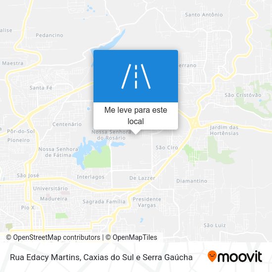 Rua Edacy Martins mapa