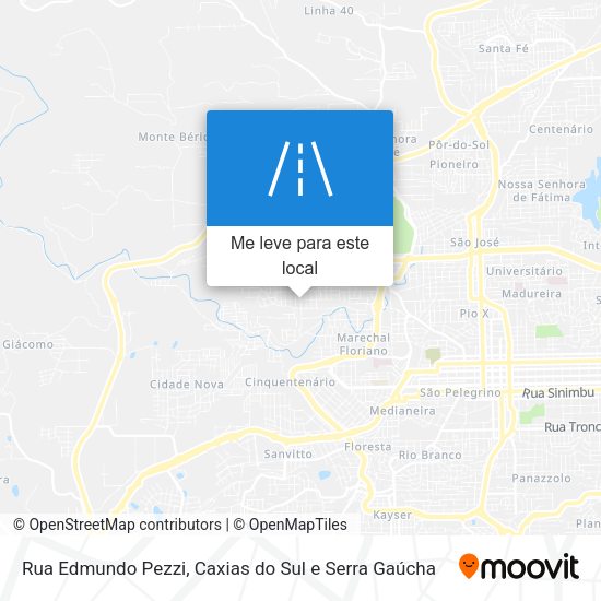Rua Edmundo Pezzi mapa