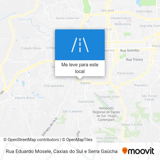 Rua Eduardo Mosele mapa