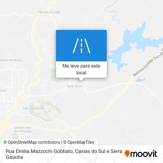 Rua Emília Mazzochi Gobbato mapa