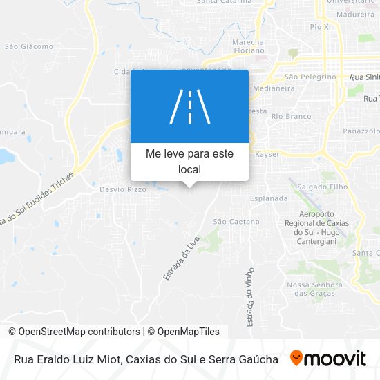 Rua Eraldo Luiz Miot mapa