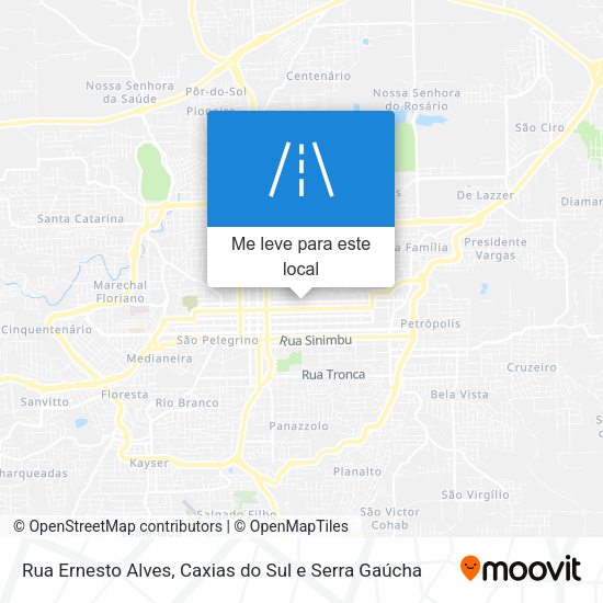 Rua Ernesto Alves mapa