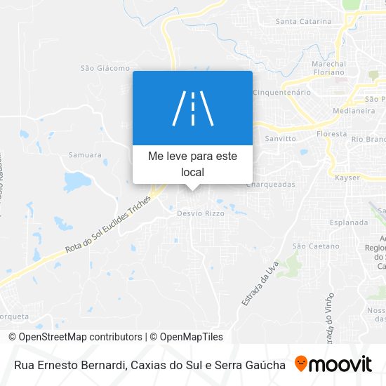 Rua Ernesto Bernardi mapa