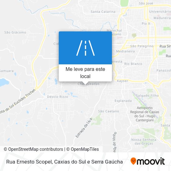Rua Ernesto Scopel mapa