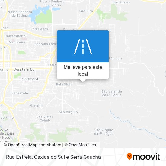Rua Estrela mapa