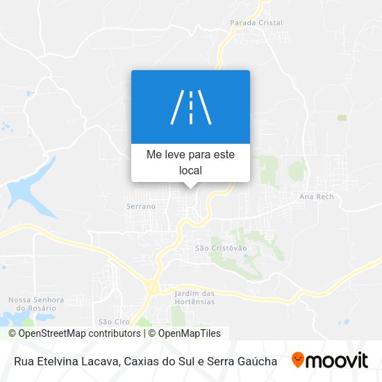 Rua Etelvina Lacava mapa
