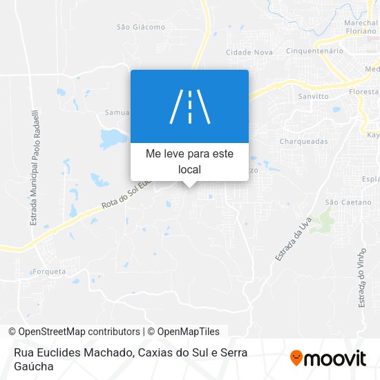 Rua Euclides Machado mapa